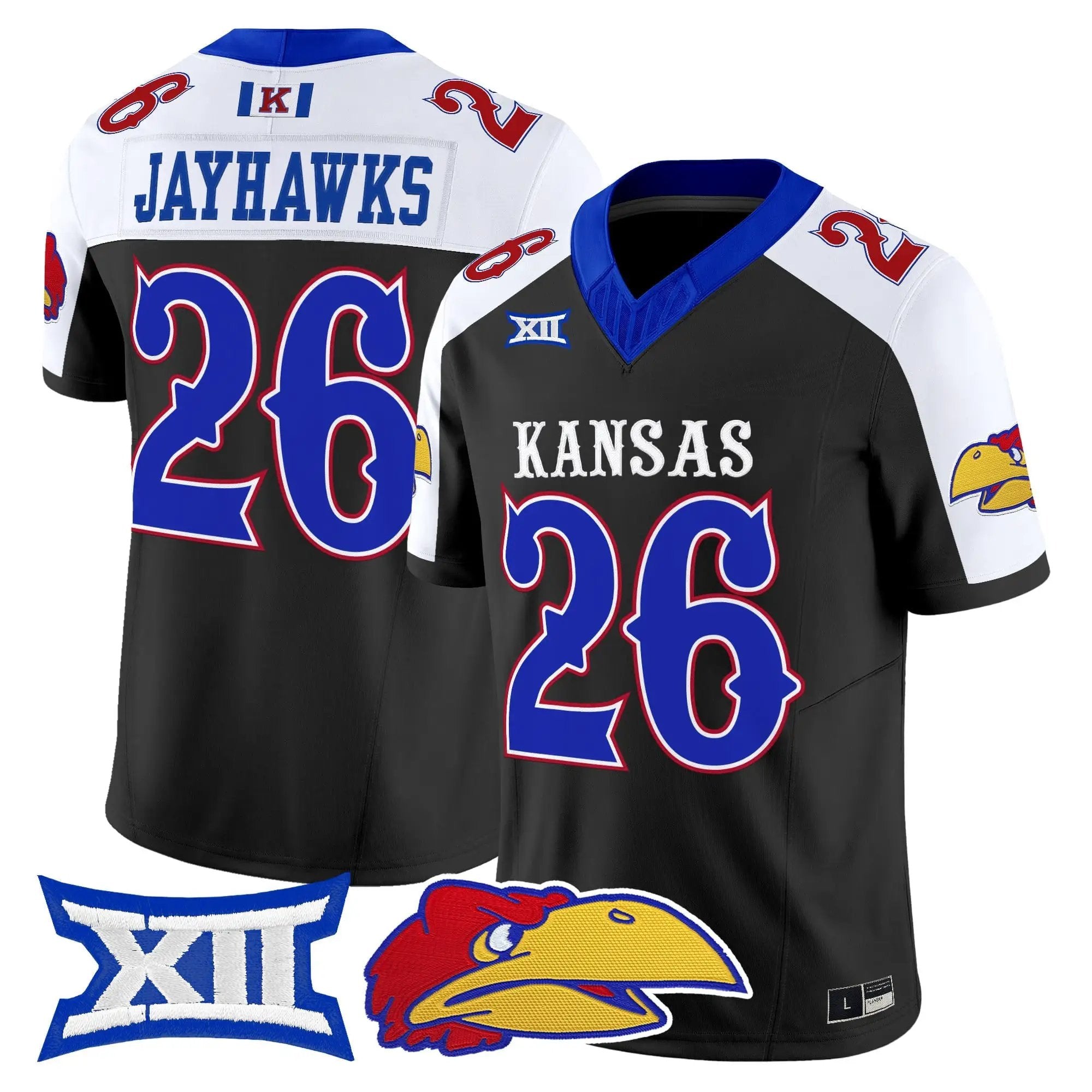 Kansas Jayhawks 2026 Vapor Limited Jersey - Stitched 44 KU 2026 Vapor Limited Jersey - Stitched by Digigearus
