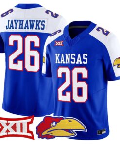 Kansas Jayhawks 2026 Vapor Limited Jersey - Stitched 80 KU 2026 Vapor Limited Jersey - Stitched by Digigearus