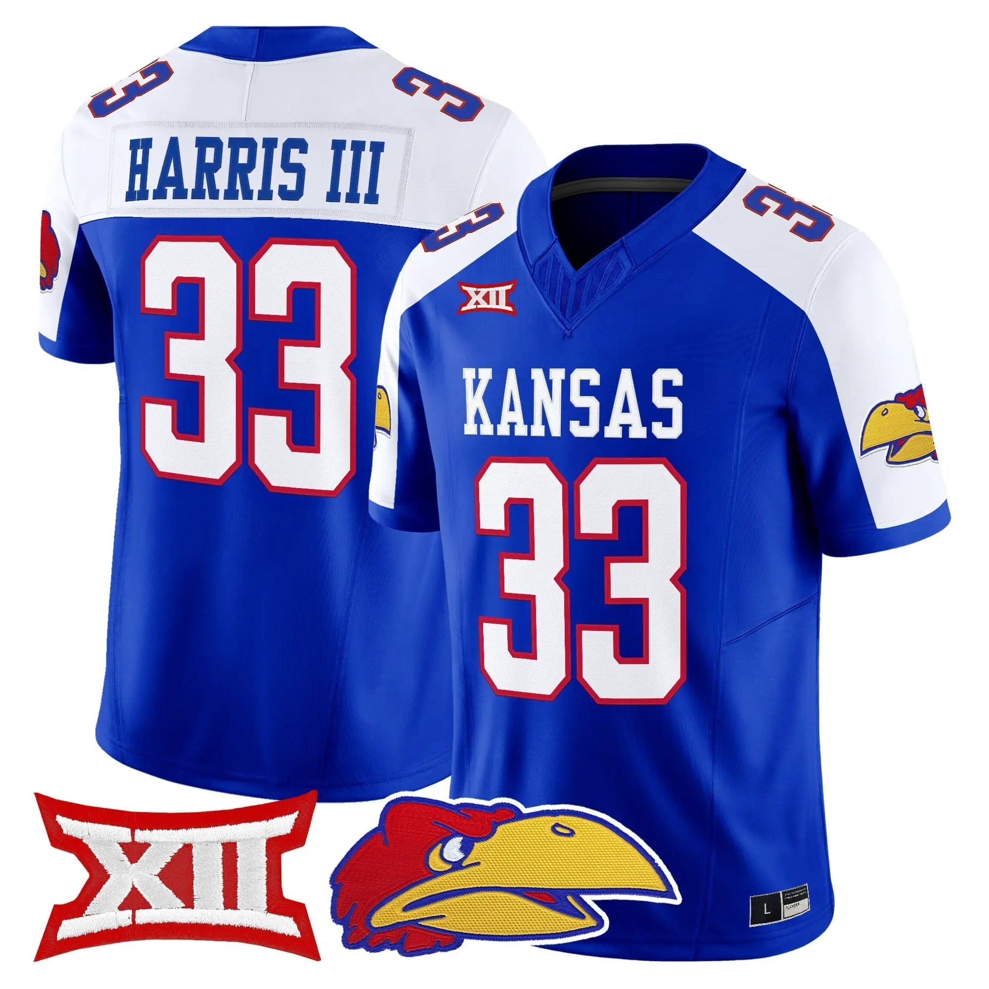 Kansas Jayhawks 2026 Vapor Limited Jersey - Stitched 34 KU 2026 Vapor Limited Jersey - Stitched by Digigearus