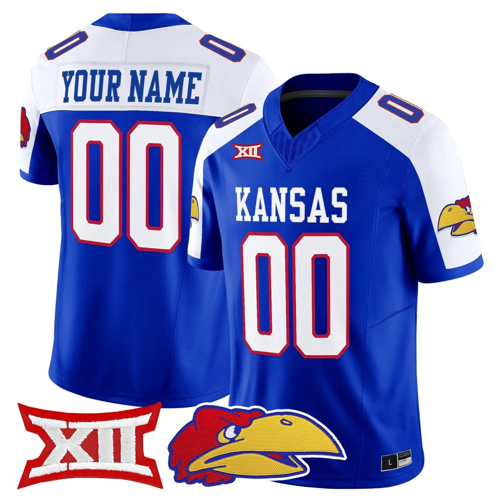 Kansas Jayhawks 2026 Vapor Limited Custom Jersey - Stitched 3 KU 2026 Vapor Limited Custom Jersey - Stitched by Digigearus
