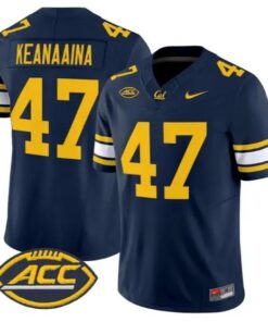 Aidan Keanaaina #47 Golden Bears Jersey 2026 Vapor Limited Stitched by My Store NCAA Football Jerseys