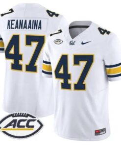 Aidan Keanaaina #47 Golden Bears Jersey 2026 Vapor Limited Stitched by My Store NCAA Football Jerseys