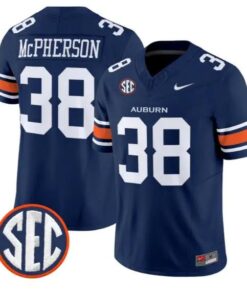 Alex McPherson #38 Auburn Tigers Jersey 2026 Vapor Limited Stitched by My Store NCAA Football Jerseys