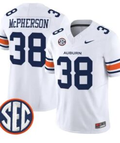 Alex McPherson #38 Auburn Tigers Jersey 2026 Vapor Limited Stitched by My Store NCAA Football Jerseys