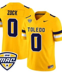 Andrew Zock Jersey #0 Toledo Rockets 2026 Vapor Limited All Stitched by My Store NCAA Football Jerseys