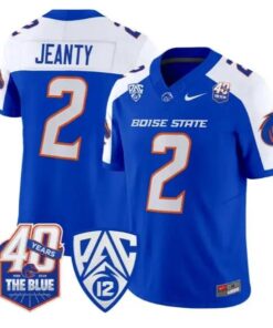 Ashton Jeanty Jersey #2 Boise State Broncos 2026 Limited Stitched by My Store NCAA Football Jerseys