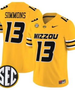 Austin Simmons #13 Missouri Tigers Jersey 2026 Vapor Limited Stitched by My Store NCAA Football Jerseys