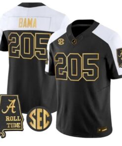 Bama #205 Alabama Crimson Tide Jersey 2026 Alabama Map All Stitched by My Store NCAA Football Jerseys