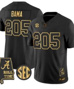 Bama #205 Alabama Crimson Tide Jersey 2026 Alabama Map All Stitched by My Store NCAA Football Jerseys