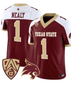 Barrick Nealy Jersey #1 Texas State Bobcats 2026 Vapor All Stitched by My Store NCAA Football Jerseys