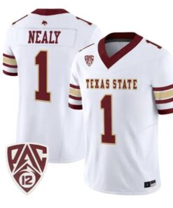 Barrick Nealy Jersey #1 Texas State Bobcats 2026 Vapor All Stitched by My Store NCAA Football Jerseys