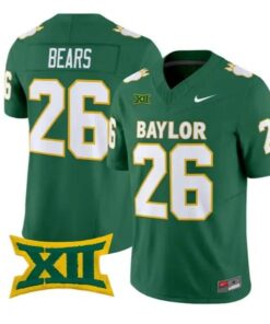 Bears Jersey #26 Baylor Bears Throwback 2026 Vapor Limited All Stitched by My Store NCAA Football Jerseys