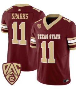 Beau Sparks Jersey #11 Texas State Bobcats 2026 Vapor All Stitched by My Store NCAA Football Jerseys