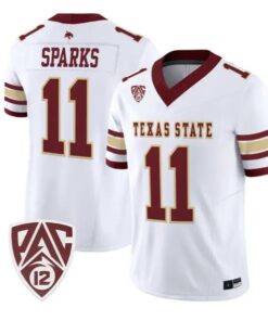 Beau Sparks Jersey #11 Texas State Bobcats 2026 Vapor All Stitched by My Store NCAA Football Jerseys
