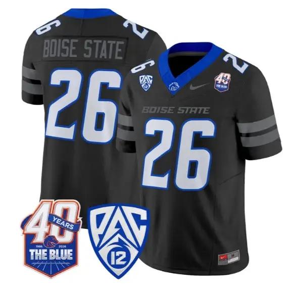 Boise State Jersey #26 Boise State Broncos 2026 Limited All Stitched by My Store NCAA Football Jerseys