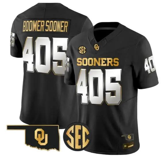 Boomer Sooner #405 Oklahoma Sooners Jersey 2026 Limited Stitched by My Store NCAA Football Jerseys