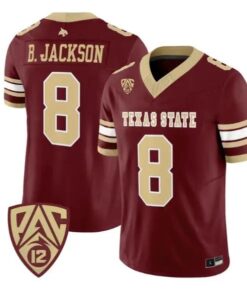 Brad Jackson Jersey #8 Texas State Bobcats 2026 Vapor All Stitched by My Store NCAA Football Jerseys