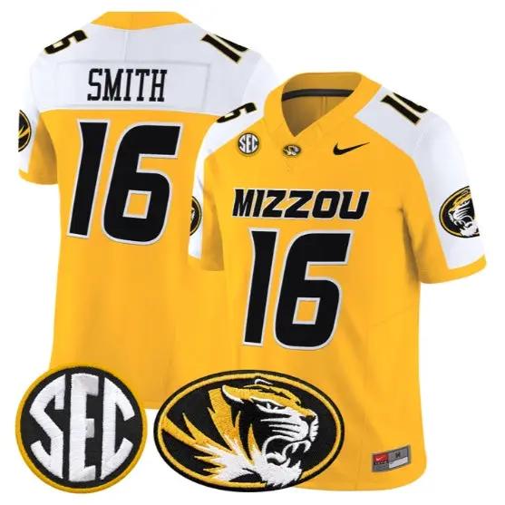 Brad Smith #16 Missouri Tigers Jersey 2026 Vapor Limited All Stitched by My Store NCAA Football Jerseys