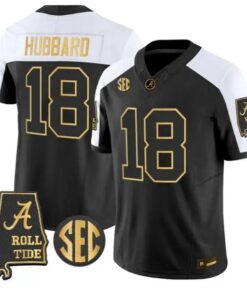 Bray Hubbard #18 Alabama Crimson Tide Jersey 2026 Alabama Map Stitched by My Store NCAA Football Jerseys