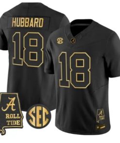 Bray Hubbard #18 Alabama Crimson Tide Jersey 2026 Alabama Map Stitched by My Store NCAA Football Jerseys