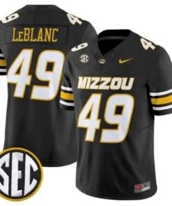 Brett Le Blanc #49 Missouri Tigers Jersey 2026 Vapor Limited Stitched by My Store NCAA Football Jerseys