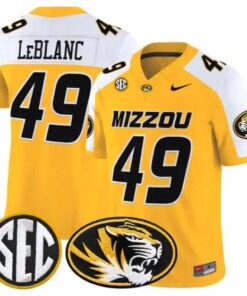 Brett Le Blanc #49 Missouri Tigers Jersey 2026 Vapor Limited Stitched by My Store NCAA Football Jerseys