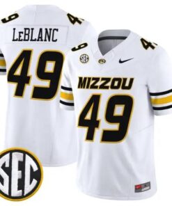 Brett Le Blanc #49 Missouri Tigers Jersey 2026 Vapor Limited Stitched by My Store NCAA Football Jerseys