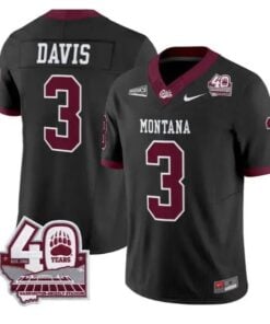 Brooks Davis Jersey #3 Montana Grizzlies 2026 Limited All Stitched by My Store NCAA Football Jerseys
