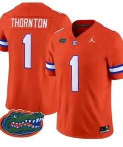 Bryce Thornton #1 Florida Gators Jersey 2026 Vapor Limited Stitched by My Store NCAA Football Jerseys