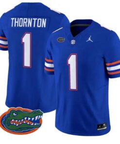 Bryce Thornton #1 Florida Gators Jersey 2026 Vapor Limited Stitched by My Store NCAA Football Jerseys