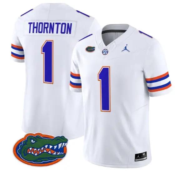 Bryce Thornton #1 Florida Gators Jersey 2026 Vapor Limited Stitched by My Store NCAA Football Jerseys