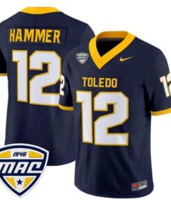 Bryson Hammer Jersey #12 Toledo Rockets 2026 Vapor Limited Stitched by My Store NCAA Football Jerseys