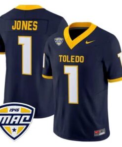 Cameron Jones Jersey #1 Toledo Rockets 2026 Vapor Limited All Stitched by My Store NCAA Football Jerseys