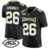 Cardinals Jersey #26 Louisville Cardinals 2026 For The Ville Vapor All Stitched by My Store NCAA Football Jerseys