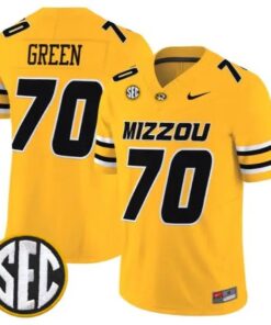 Cayden Green #70 Missouri Tigers Jersey 2026 Vapor Limited Stitched by My Store NCAA Football Jerseys
