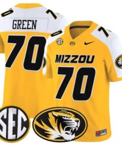 Cayden Green #70 Missouri Tigers Jersey 2026 Vapor Limited Stitched by My Store NCAA Football Jerseys