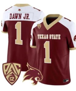 Chris Dawn Jr Jersey #1 Texas State Bobcats 2026 Vapor All Stitched by My Store NCAA Football Jerseys