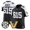 Commodores Jersey #615 Vanderbilt Commodores 2026 Vapor V2 - Stitched by My Store NCAA Football Jerseys