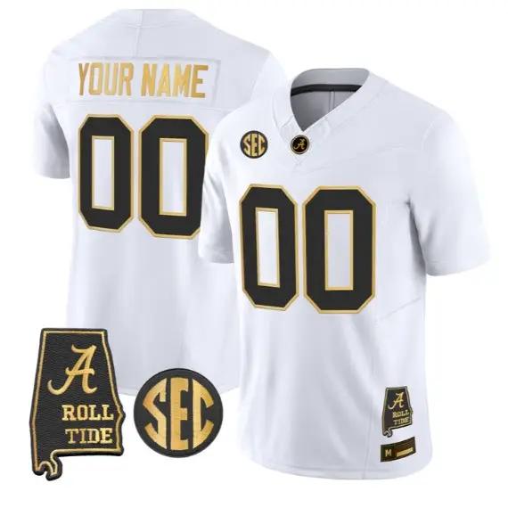 Custom Alabama Crimson Tide Jersey 2026 Alabama Map Vapor Stitched by My Store NCAA Football Jerseys