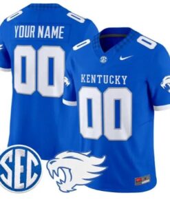 Custom Kentucky Wildcats Jersey Name, Number 2026 Limited Stitched by My Store NCAA Football Jerseys
