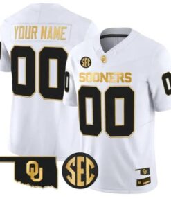 Custom Oklahoma Sooners Jersey Name, Number 2026 Limited Stitched by My Store NCAA Football Jerseys
