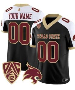 Custom Texas State Bobcats Jersey Name, Number 2026 Vapor Stitched by My Store NCAA Football Jerseys
