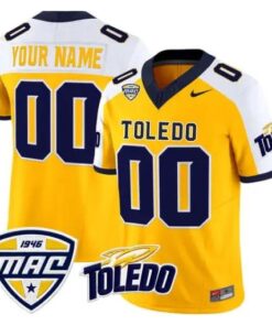 Custom Toledo Rockets Jersey Name, Number 2026 Vapor All Stitched by My Store NCAA Football Jerseys