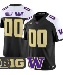 Custom Washington Huskies Jersey Name, Number 2026 Limited Stitched by My Store NCAA Football Jerseys