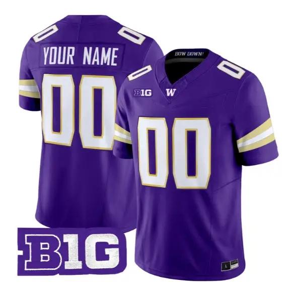Custom Washington Huskies Jersey Name, Number 2026 Limited Stitched by My Store NCAA Football Jerseys