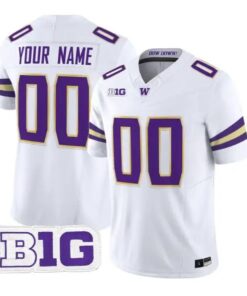 Custom Washington Huskies Jersey Name, Number 2026 Limited Stitched by My Store NCAA Football Jerseys