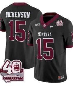 Dave Dickenson Jersey #15 Montana Grizzlies 2026 Limited Stitched by My Store NCAA Football Jerseys