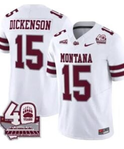 Dave Dickenson Jersey #15 Montana Grizzlies 2026 Limited Stitched by My Store NCAA Football Jerseys