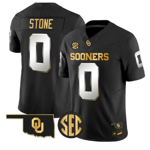 David Stone #0 Oklahoma Sooners Jersey 2026 Vapor Limited Stitched by My Store NCAA Football Jerseys