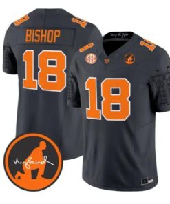 DeSean Bishop Jersey #18 Tennessee Volunteers 2026 Neyland Legacy All Stitched by My Store NCAA Football Jerseys